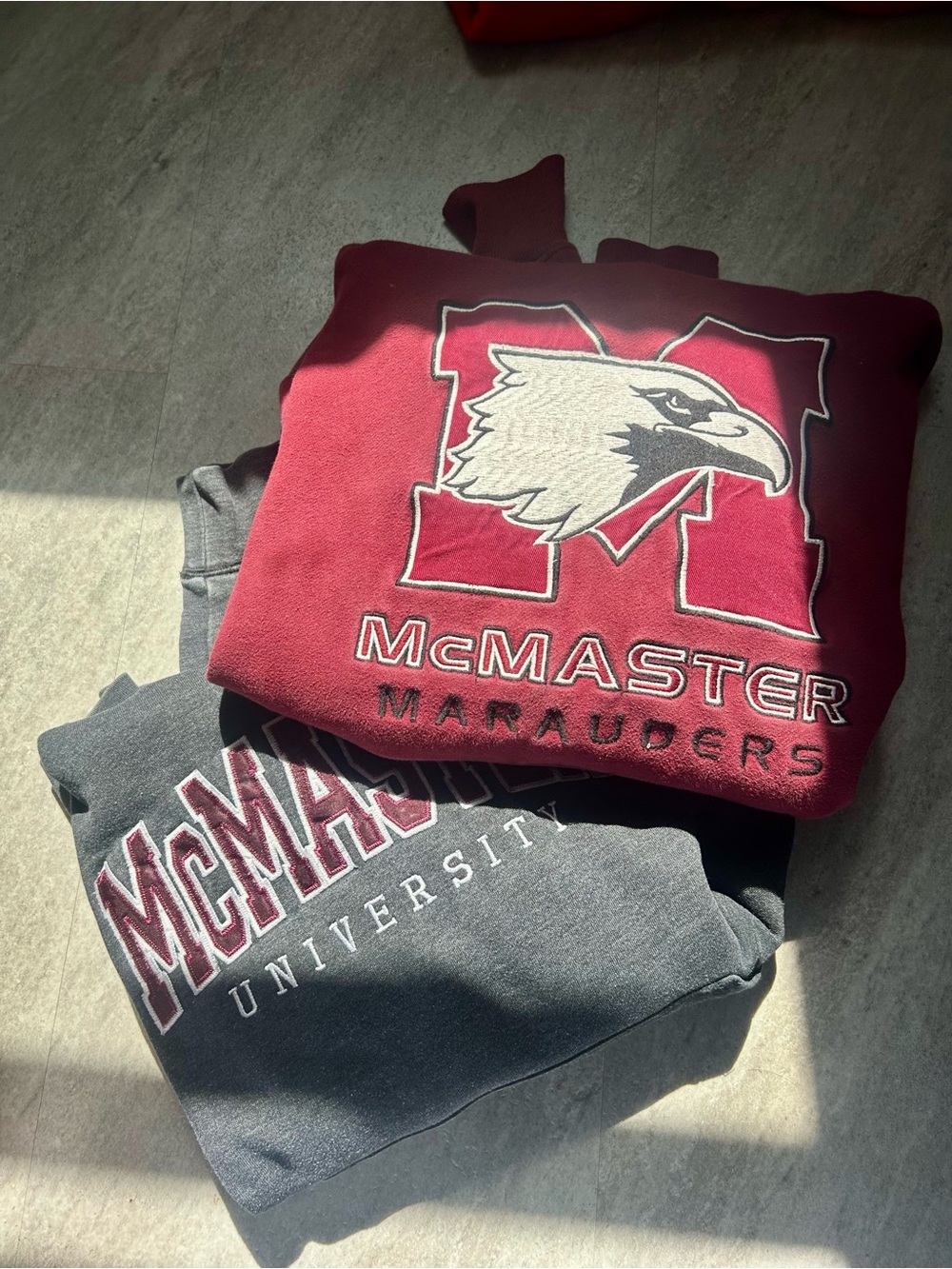 Vintage McMaster University hoodie bundle